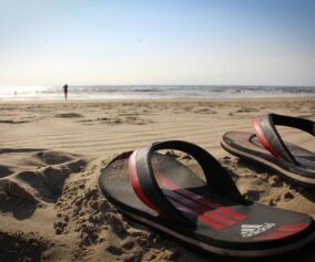 Flipflops beach summer