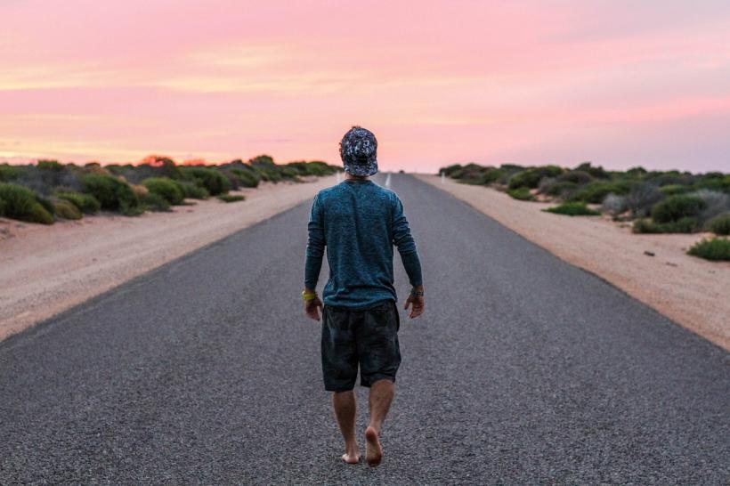 barefoot walking