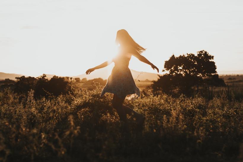 woman in nature